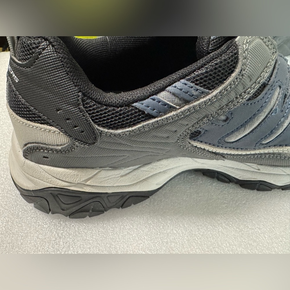 Skechers Men's Afterburn Navy and Gray Slip-On Athletic Shoes 11 Wide - Picture 7 of 16